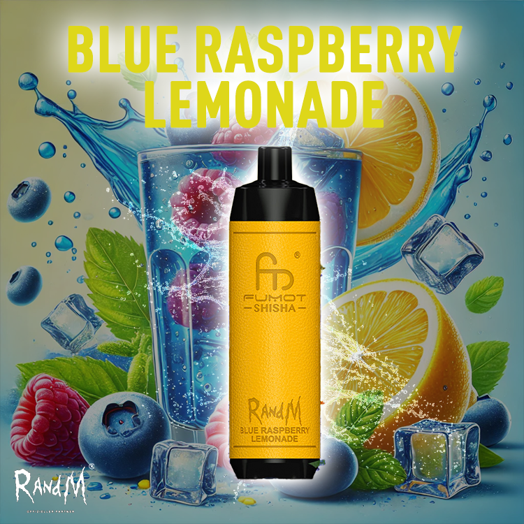 RandM Shisha Vape 10000- Blue Raspberry Lemonade