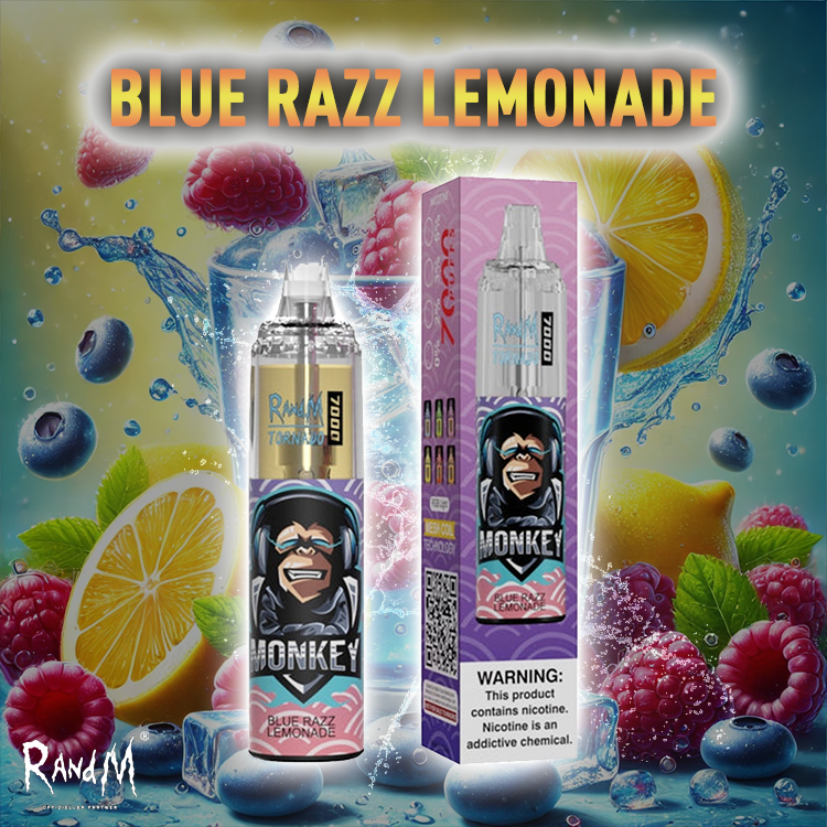 RandM Tornado Vape 7000- Bluerazz Lemonade