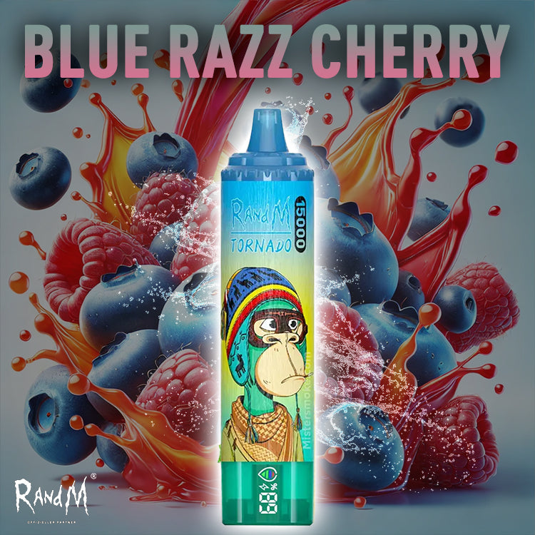 RandM Tornado Vape 15000- Bluerazz Cherry