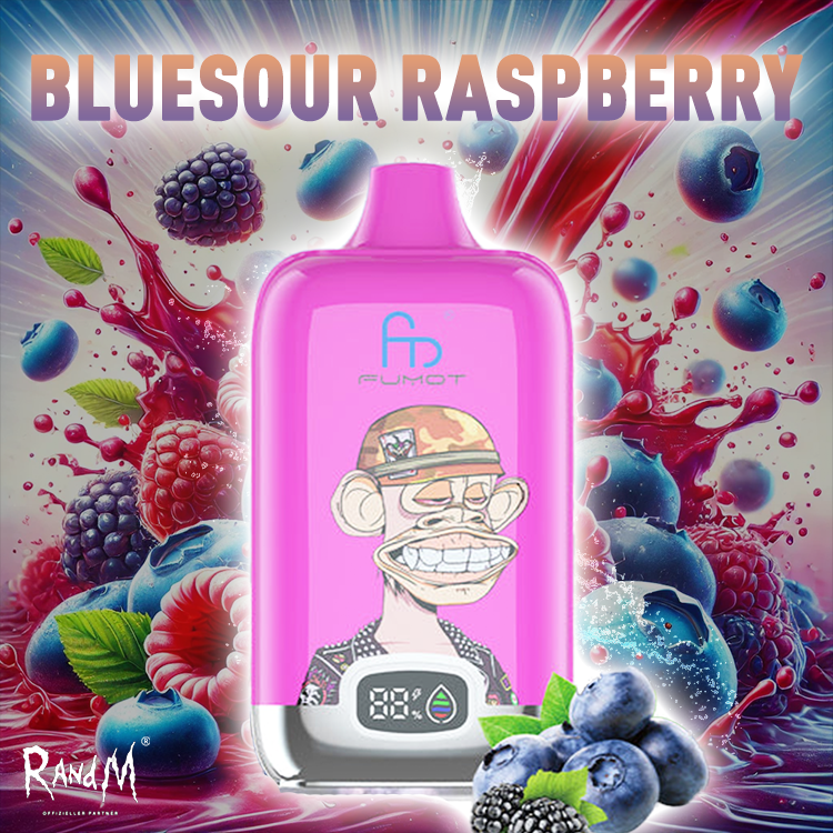 RandM Digital Box Vape 120000- Bluesour Raspberry