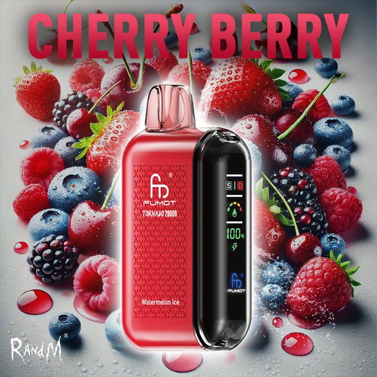 RandM Tornado Vape 20000- Cherry Berry