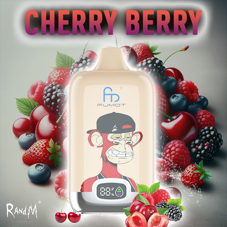 RandM Digital Box Vape 120000- Cherry Berry