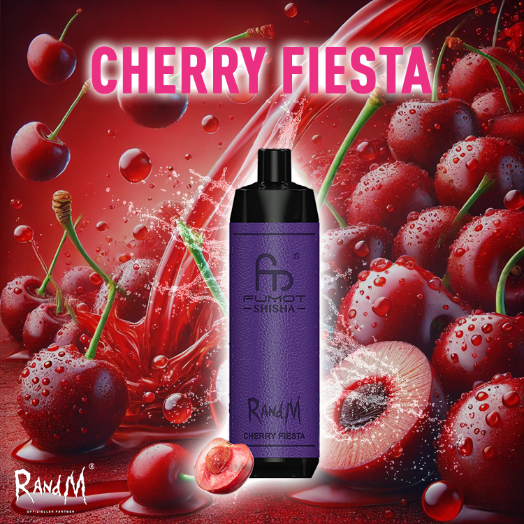 RandM Shisha Vape 10000- Cherry Fiesta