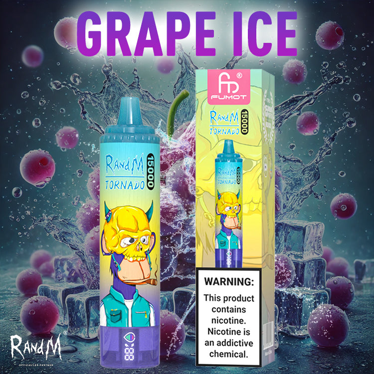 RandM Tornado Vape 15000- Grape Ice