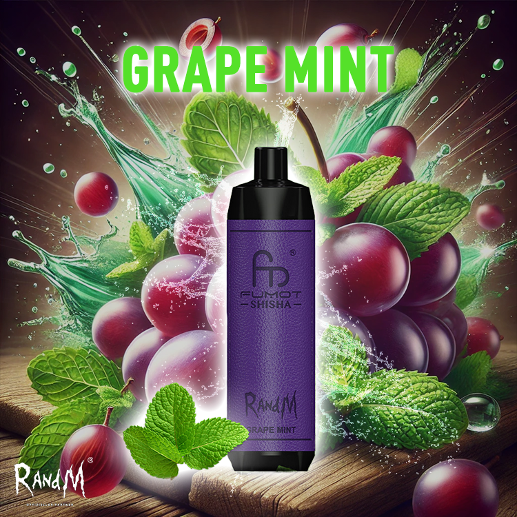 RandM Shisha Vape 10000- Grape Mint