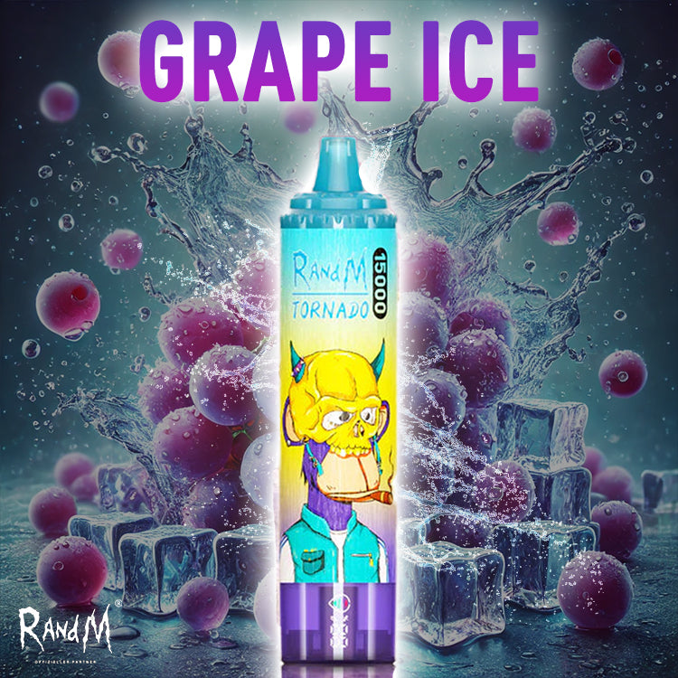 RandM Tornado Vape 15000- Grape Ice