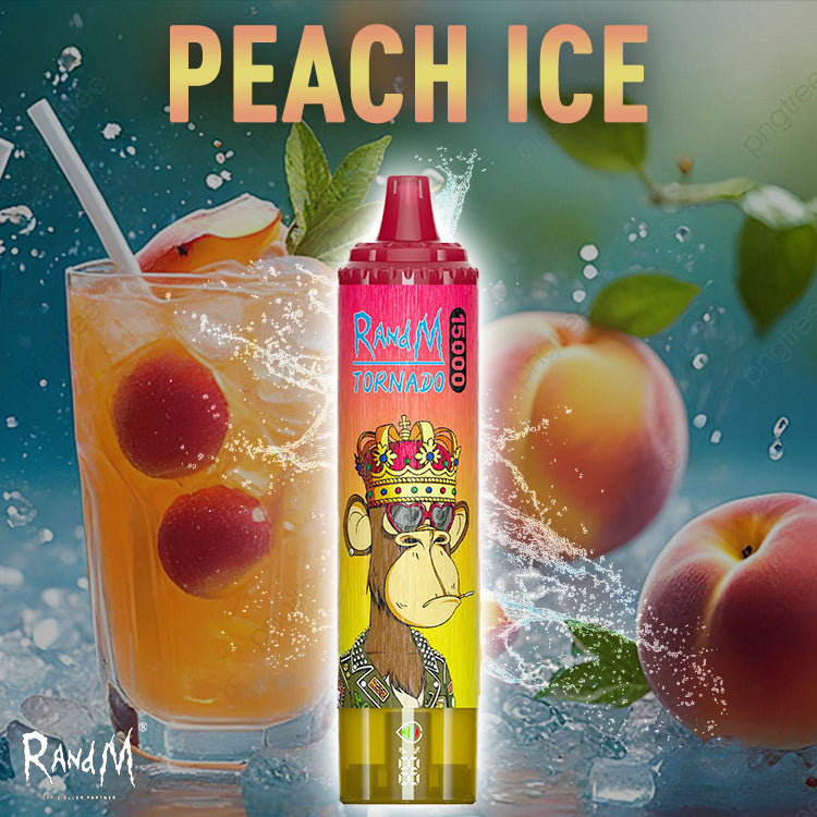 RandM Tornado Vape 15000- Peach Ice