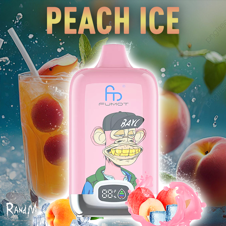 RandM Digital Box Vape 120000- Peach Ice