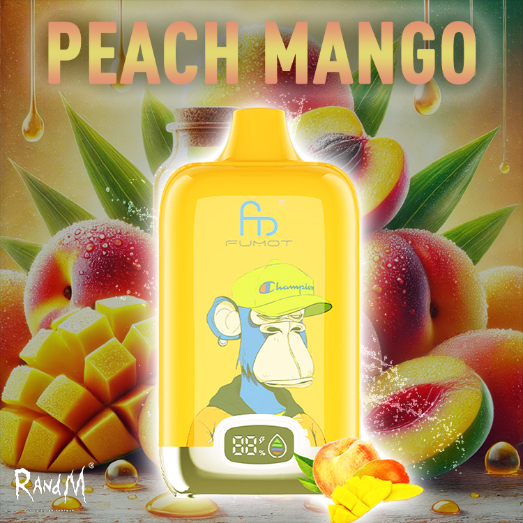 RandM Digital Box Vape 120000- Peach Mango