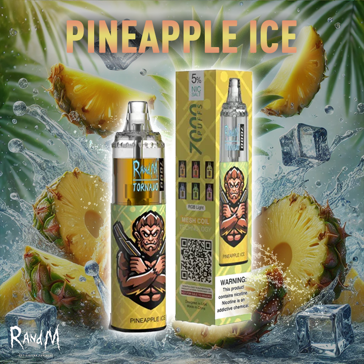 RandM Tornado Vape 7000- Pineapple Ice