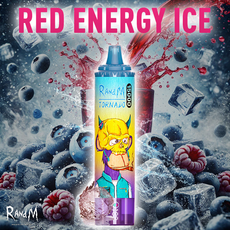 RandM Tornado Vape 15000- Red Energy Ice