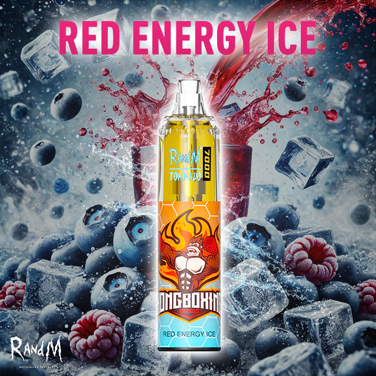 RandM Tornado Vape 7000- Red Energy Ice