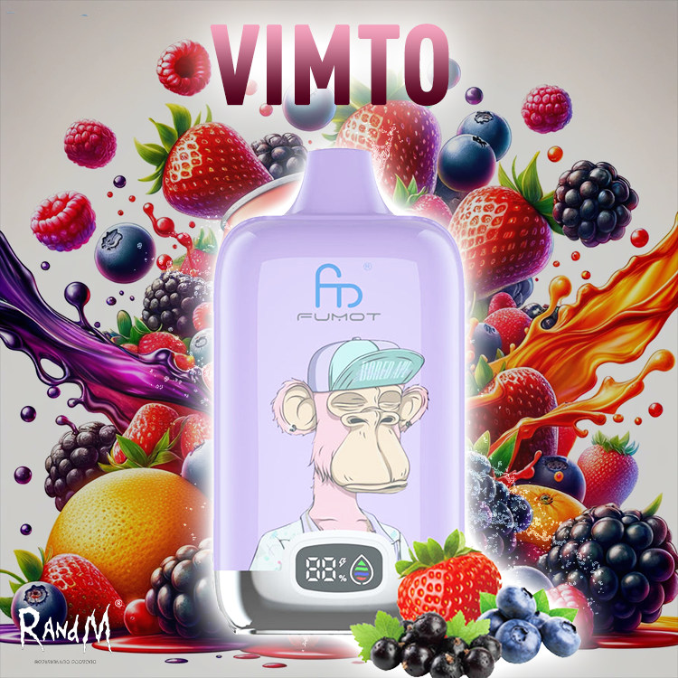 RandM Digital Box Vape 120000- Vimto