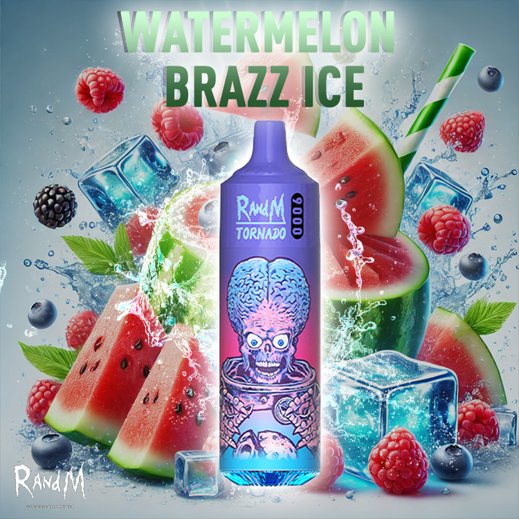 RandM Tornado Vape 9000- Watermelon Brazz Ice