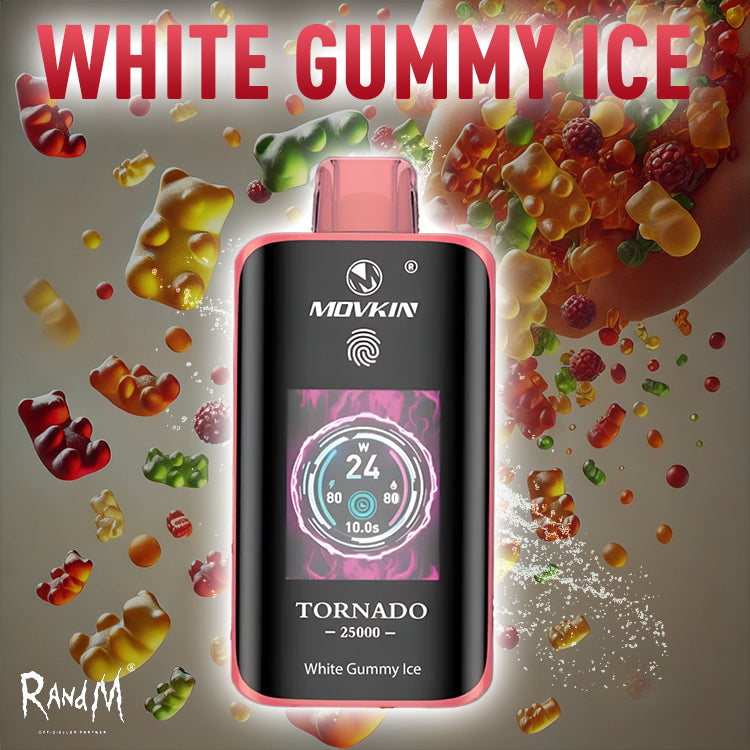 RandM Tornado Vape 25000- White Gummy Ice